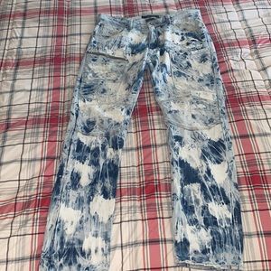Akoo Mens Jeans Size 34 Distressed